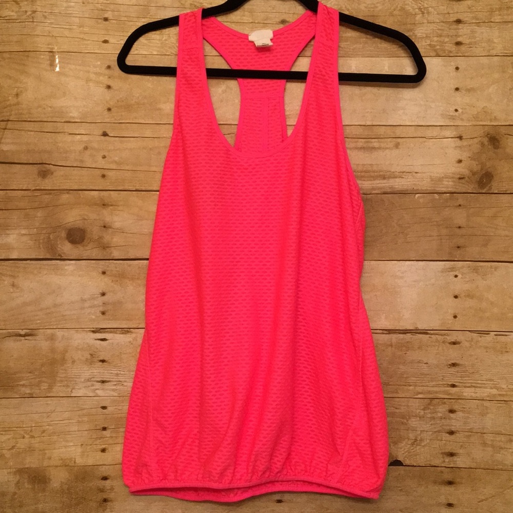 H&M hot pink workout racerback tank Medium